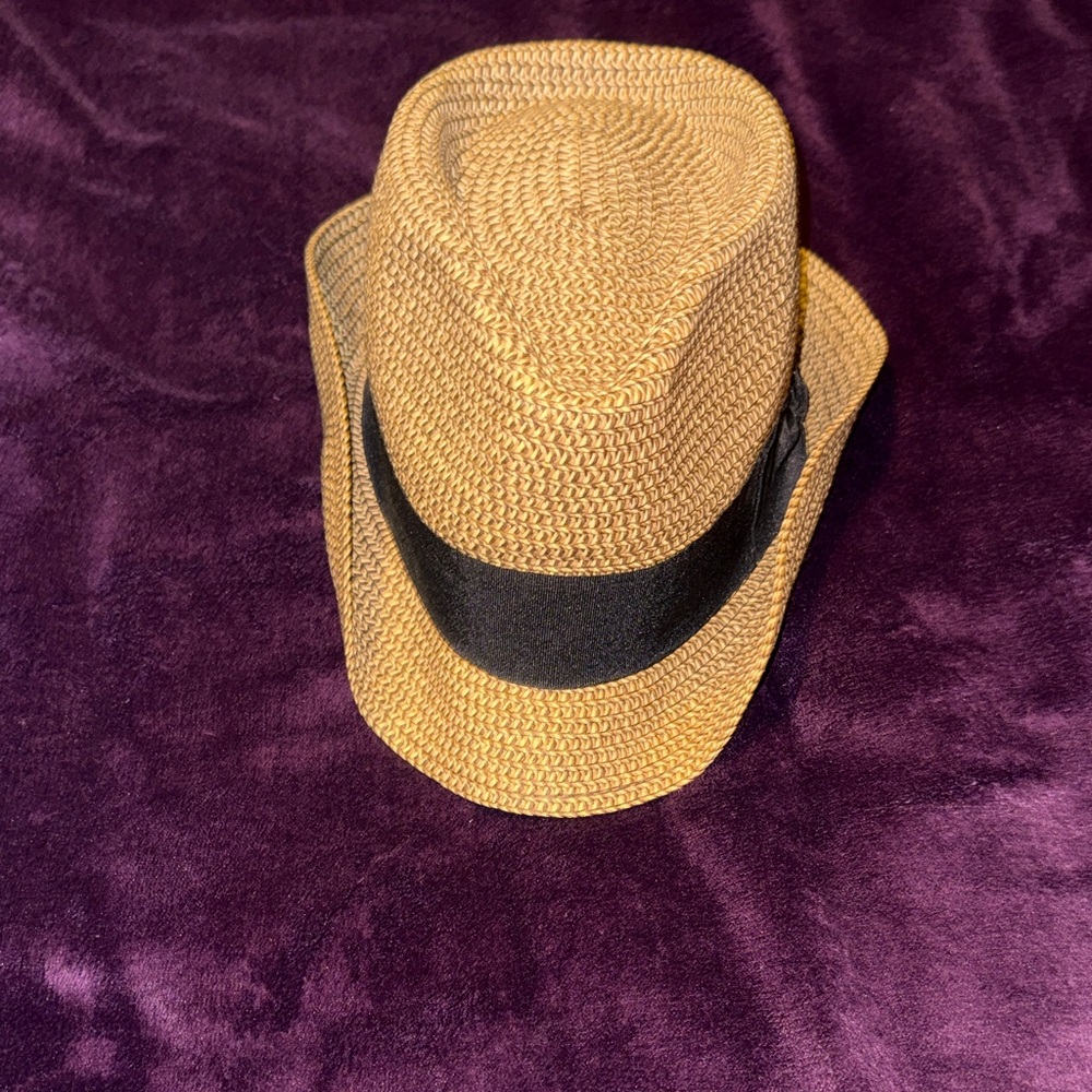 South Moon Under Tan Woven Fedora Hat